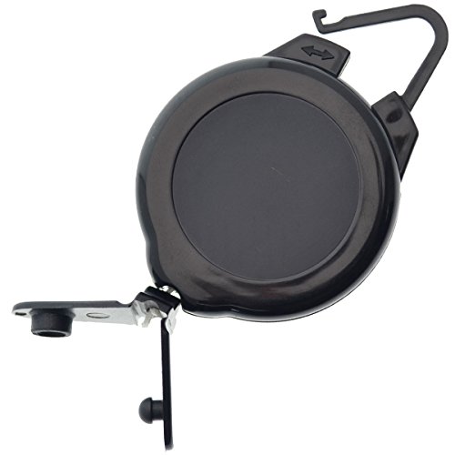 Heavy Duty Retractable Ski Lift Ticket Holder with Flex Hook