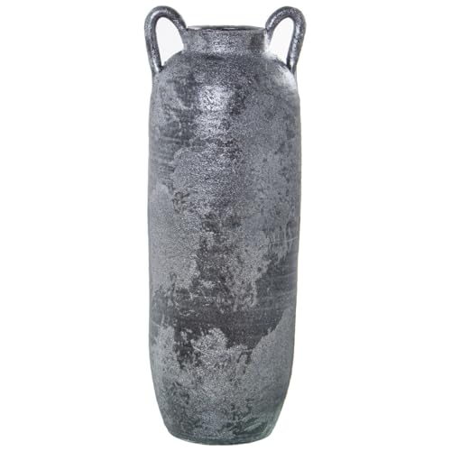 Jarrones Decorativos de Suelo Plateados Marca Alexandra House Living