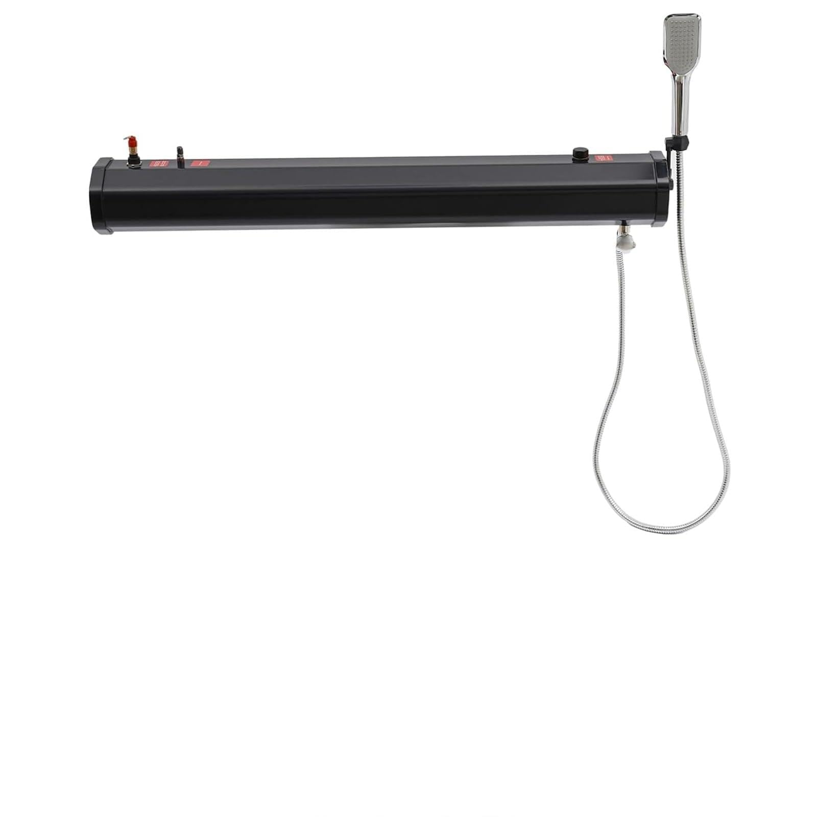 Douche extérieure portable avec chauffage solaire, réservoir d'eau sous pression et pommeau de douche pour le camping, la randonnée, le lavage de voiture et le nettoyage des animaux domestiques