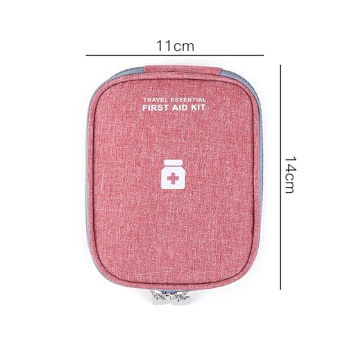 Tiardey 2 Stück Reise-Apothekentasche, Outdoor, wasserdichte Notfalltasche, kleine medizinische Notfalltasche für Büro, Reisen, Outdoor – Blau, Rot