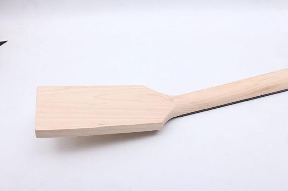 Maple Unfinished Electric Bass guitar neck 24 Fret 34inch Rosewood Fretboard Paddle head Dot Inlay Electric Guitar Neck Replacement (24 Fret 34inch (38mm nut width, 65mm heel width))