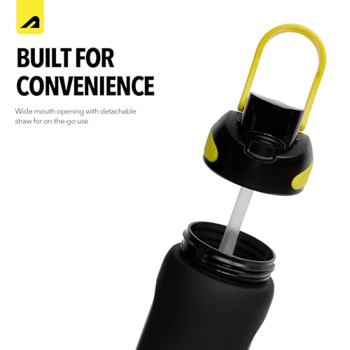 Image of Boldfit Sipper Water Bottle for Adults & Kids 1L Plastic Sipper Bottle with Straw Leakproof BPA Free Reusable Drinking Bottle for Gym, School, Office, Sports, Cycling & Travel for Men Women Kids
