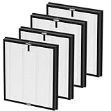 Sinnya 4 Pack HAP-603/HAP-603WF Replacement Filter Fit for ECOSELF Air Purifier Filter Replacement for ECOSELF HAP603 / HAP603WF Air Purifier, for Home Large Room with Smart Mode, # RFHAP603 White