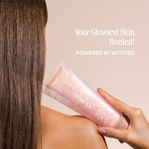 Image of Solved Labs Cloud Body Serum-in-Lotion | 10% Niacinamide, Vitamin C, 5 Butters & Glutathione | For All Skin Types | Moisturizes & Evens Tone | 200ml