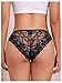 SHENHE Women's 3 Pack Lace Sheer Satin Underwear Silky Smooth Briefs Panties Set Multicolor Large