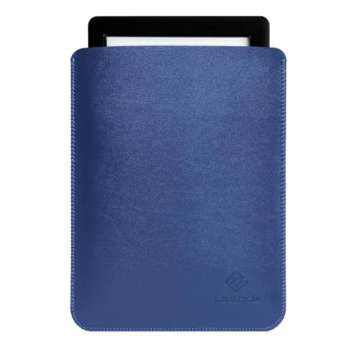CM Tech 第12世代 Kindle Paperwhite レザーケース 第11世代 Kindle スリーブ 薄型 超軽量 Kobo Kindle Oasis PUレザーカバー Kindle 第10世代 第9世代 第8世代 第7世代 全保護合皮ケース (第12世代 Kindle, ブルー)