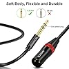 SLDXIAN 6.35mm TRS to XLR Male, XLR to 1/4 Inch Jack TRS Cable for Speakers, Mixer, Audio Sound Consoles, Power Amplifier (3Meter, Male) #2