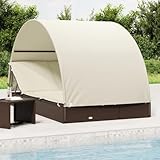 Lit de bronzage avec toit :Couleur : marron