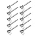 Jaw Swage End Fitting 10 Pcs Stainless Steel 3mm Wire Cable Rope Jaw Rigging Marine Industrial
