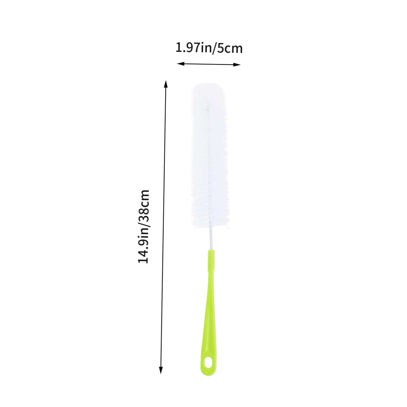 BESTonZON 5pcs Long Handle Cleaning Brush Bottle Cleaners Bottle Brush Small Cleaner Pipe Cleaner Brush Glassware Mug Cleaning Brush Water Bottles Straw Bottle Cleaner Green Steel Wire