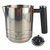 EasyByMall Milchaufschäumer Becher für Ninja-ES701, Ersatz Edelstahl Aufschäumbesen Set, Kaffeemaschine Zubehör für Latte