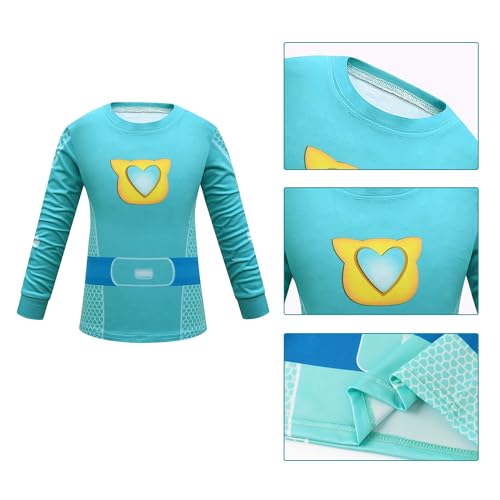 Conjunto disfraz superhéroe con pantalón y accesorios miniatura 2
