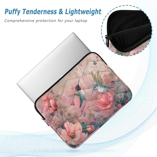 Funda para portátil 13-14 pulgadas con diseño de colibríes miniatura 5