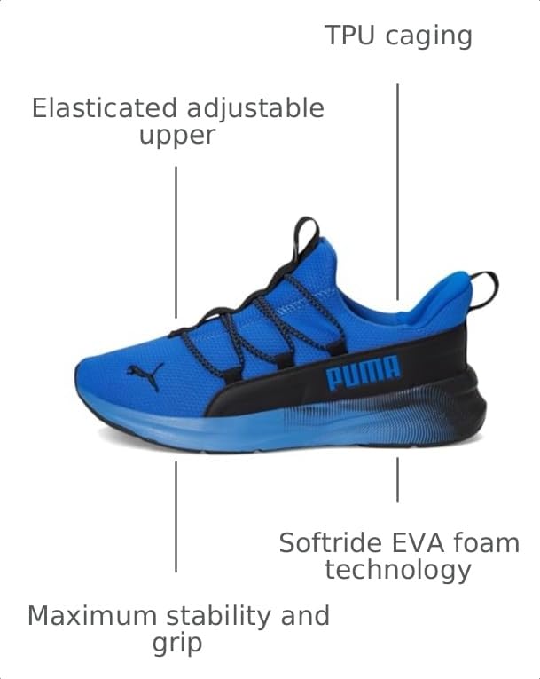 Image of PUMA Kids Boys One4all 2.0 Rapid Resonance Slip On Sneakers Shoes Casual - Blue