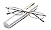 Newbee Fashion - Pocket Readers Tube Reader in Silver Case Reading Glasses +2.50