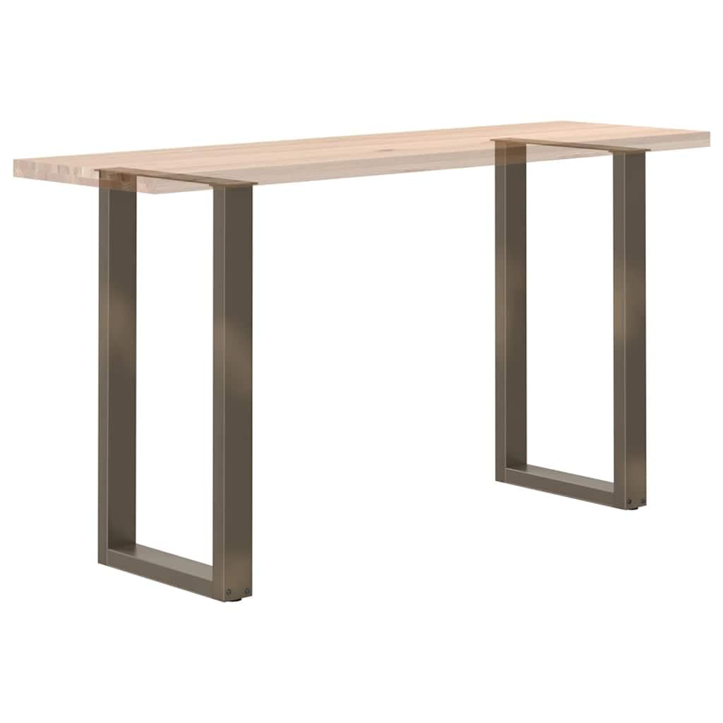 vidaXL Patas para Mesa de Bar en Forma de U (2 Unidades, Acero Natural, 50 x 90-91 cm)
