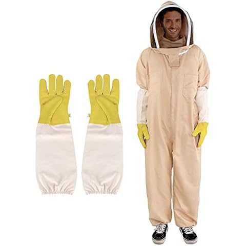 zelaby Full Body Beekeeping Suit with Gloves Cover