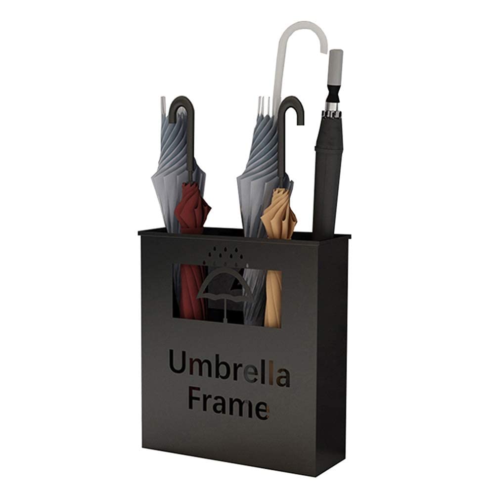 Seau de parapluie d'affaires en métal pour éviter les sols glissants en entrée