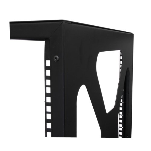 Image of StarTech.com 10U 19-Inch Wall Mount Side Mount Open Frame Rack Cabinet, Black (RK1019SIDEM)