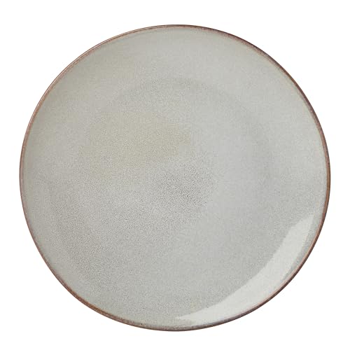 Image of Oneida Organic Shades Gray Stoneware 12-Piece Dinnerware Set for 4