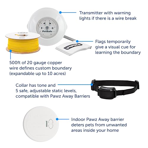 PetSafe YardMax Rechargeable In-Ground Fence Ultimate Barrier Kit w/Pawz Away Indoor Barrier - image 3