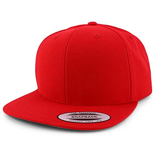 Image of Armycrew Flexfit Oversize XXL Structured Blank Flatbill Snapback Cap