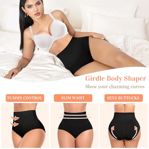 Image of Werena Tummy Control Shapewear for Women High Waisted Body Shaper Panties Slimming Girdle Shaping Briefs