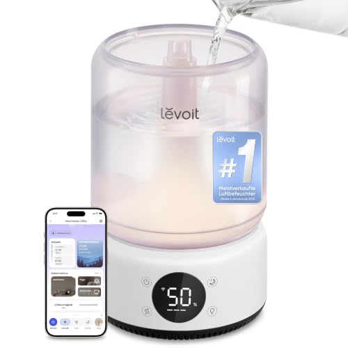 Levoit NeoClassic 450S 21 dB leise für Schlafzimmer, Smart Luftbefeuchter