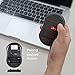 Perixx PERIMICE-802B Wireless Bluetooth Mouse - Portable Design for Windows, iOS, and Android Tablet - Black Rubber Black