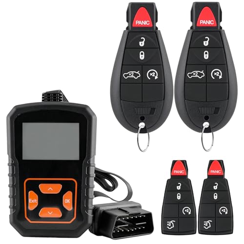 DIY Remote Key Fob FOBIK Replacement Fits for Dodge Challenger 2008 2009 2010 2011 2012 2013 2014 Charger 2008-2010 Durango 2011-2013 Jeep Grand Cherokee Chrysler 300 Keyless Entry Remote IYZ-C01C
