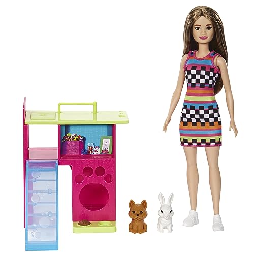 Muñeca Barbie Bird con Animales multicolor miniatura 6