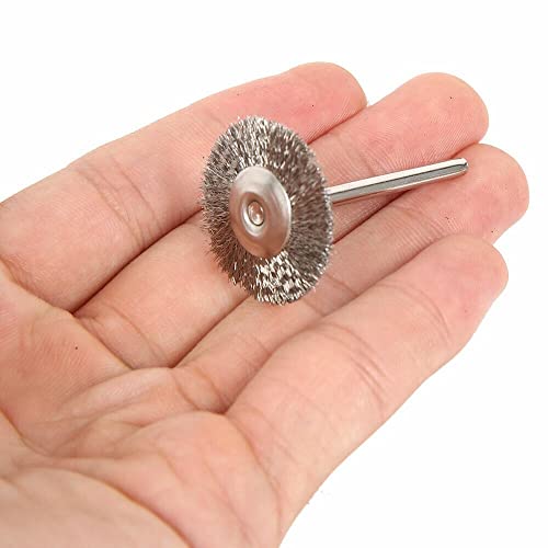 Image of 20 Pcs Wire Brush for Drill, Wire Wheel Brush Cup Set, Stainless Steel Wire Brushes Polishing Wheels Mini for Dremel Rotary Tool