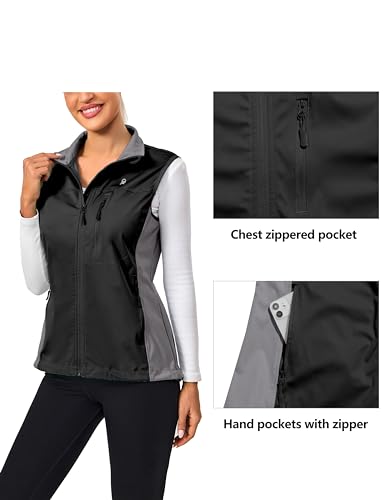 Image of Little Donkey Andy Lightweight Cycling Vest Windproof Sleeveless Jacket for Women Water-Repellent Stretch Vest for Running