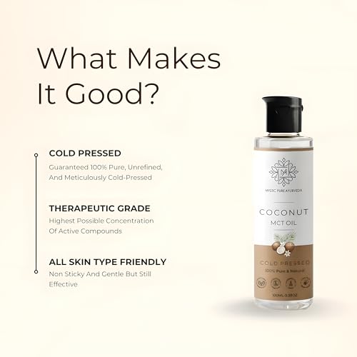 Image of Coconut MCT Oil 200ml | Odorless & Colorless, Non-Comedogenic, Lightweight | Skin & Hair Care, Baby Massage 100% Pure & Natural