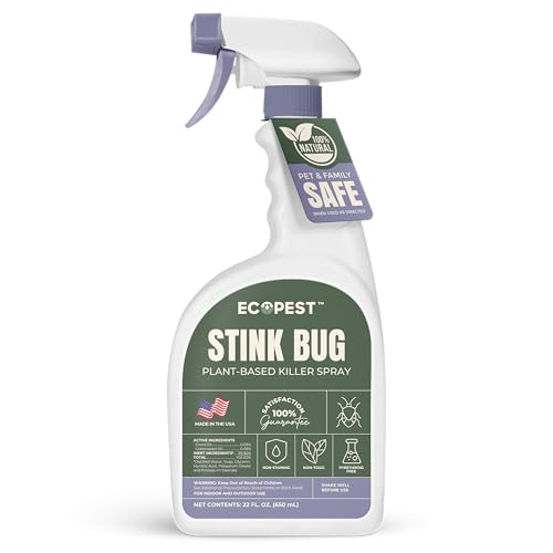 Stink Bug Spray, 22 oz. | Natural, Plant-Based Stink Bug Killer for Indoor and...