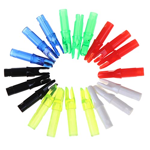 BCOATH Hunting Nock 20pcs Arrow Tail Set Accessories Plastic Arrow Fitting for