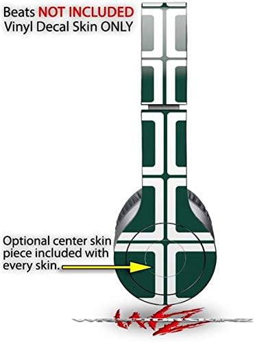 Skin Decal Wrap Works with Original Beats Solo HD Headphones Squared Hunter Green Skin Only (Headphones NOT Included)