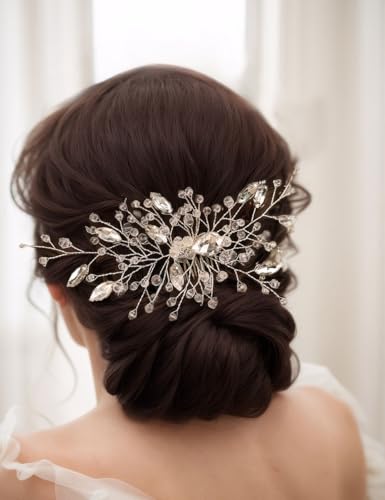 Peine de Cristal Vintage para Novia y Dama de Honor miniatura 4