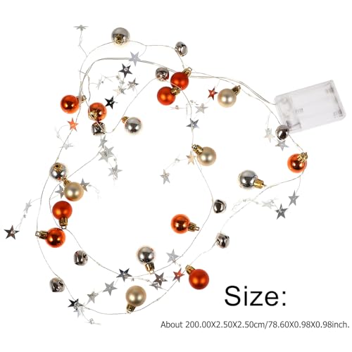 Guirnalda LED navideña bola campana 2m 20 luces miniatura 2