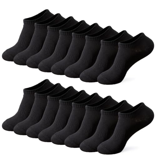 Image of Loucey 12-18 Packs No Show Socks Invisible Socks Men Women Cushioned Low Cut Ankle Sock for Running Gym Hiking (6-9 Pairs)