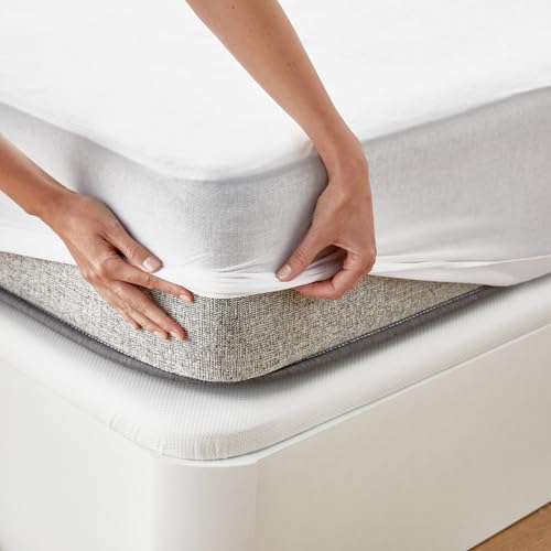Miniatura 4 de Pikolin Home - Protector de Colchón Impermeable Rizo y Transpirable Absorbente, Certificado Oeko-Tex, para Cama de 90, hasta 32 cm de Altura - Cubrecolchón 90 x 190/200 cm