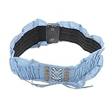 WRITWAA Ceinture Élastique en Jean Et Macramé à La Mode