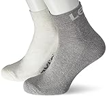 Levi's Unisex Quarter, Mid Melange Marshmellow , 39/42 EU, 2er Pack