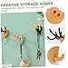 Alipis 1pc Lovely Antler Wall Hooks Creative Storage Hook Natural Color No Tools Required for Organizing Clothes Towels and Hats Kitchen Bathroom