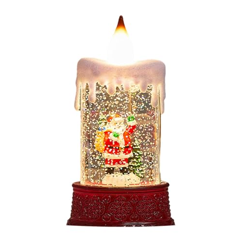 Schneekugel Kerze | Weihnachtsschneekugel | Batteriebetriebenes Harz |...