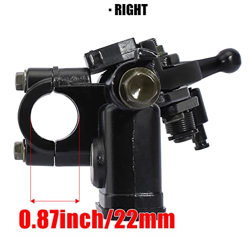 Qazaky 7/8 Inch Right Handlebar Hydraulic Brake Master Cylinder Lever For Atv Quad Moped Pit Dirt Bike Kids Motorcycle 50Cc 70Cc 90Cc 110Cc 125Cc 150C 200Cc 250Cc Gy6 22Mm Taotao Kazuma Sunl Roketa #TOP2