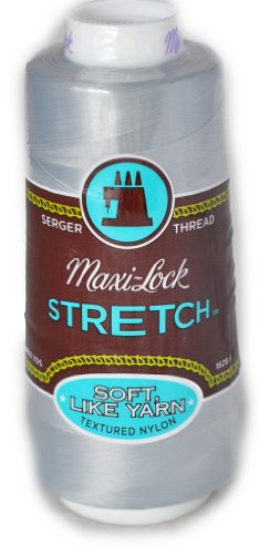 Hilo de nylon texturizado Maxi Lock gris claro 2000 yd miniatura 1