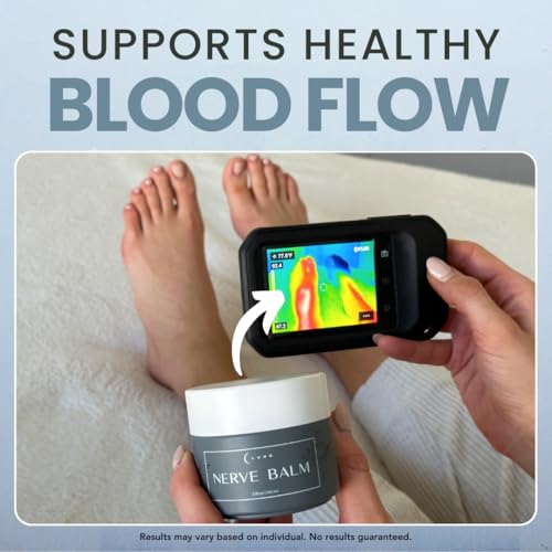 Image of Lune Nerve Balm - Neuropathy Cream for Burning, Tingling & Numbness in Feet & Hands | Natural Nerve Pain Relief Cream with Arnica, Vitamin B6 & Magnesium | 3.4 oz