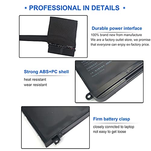 Image of 99WH Type 9NJM1 Battery Compatible with Dell Alienware 15 R3 R4 17 R4 R5 P31E001 P31E002 P69F001 P69F002 ALW17C-D1738 D1748 D1758 D1848 D2738 D2748 D2758 R1748 Notebook MG2YH 01D82 0546FF 44T2R HF250