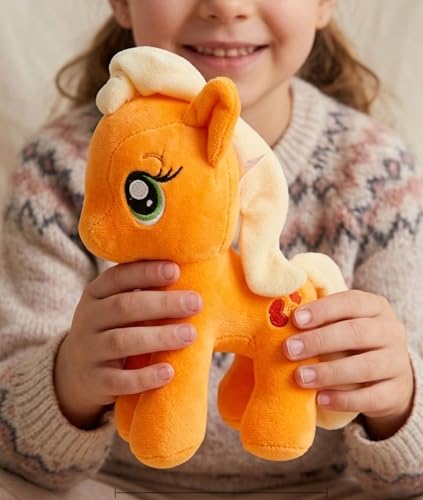 Image of Tickles Little Unicorn Soft Stuffed Plush Toy for Kids Boys & Girls Birthday Gift (Color: Orange Size: 30 cm)